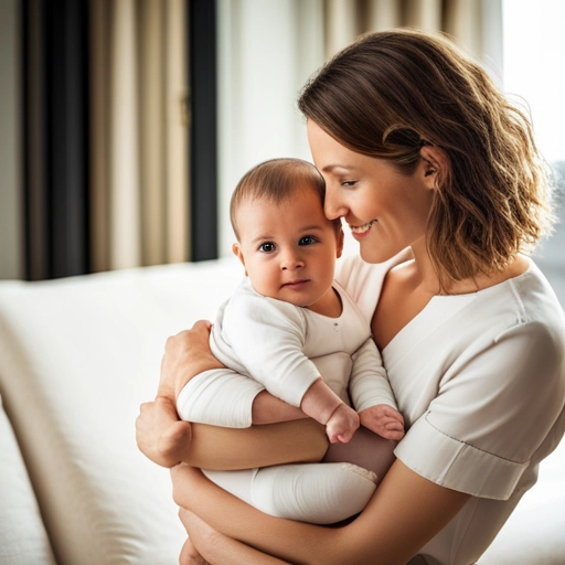 mother with young baby